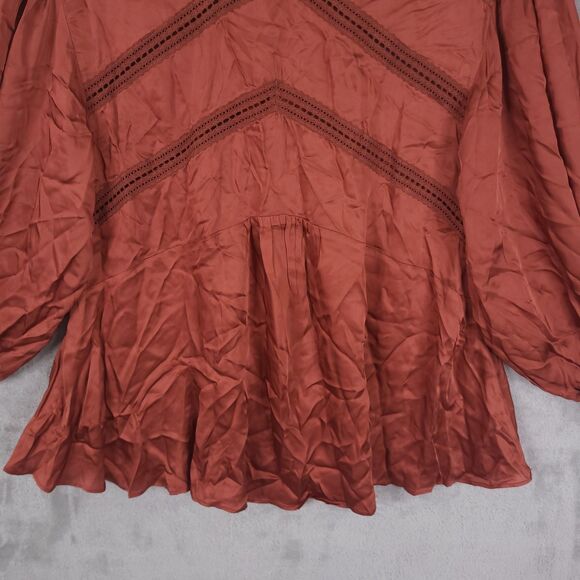 Jen’s Pirate Booty Stevie Top Tunic Sz M Cottagecore Long Balloon Sleeve Peasant - Picture 7 of 11